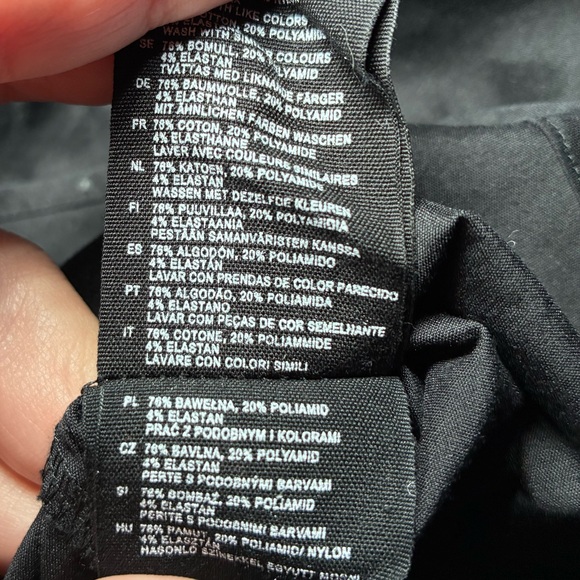 H&M Women’s size 6 Black Button Up Fitted Long Sleeve Shirt - Picture 8 of 14